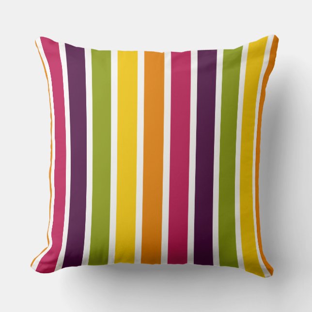 Coussin Bandes de couleurs 03 (Recto)