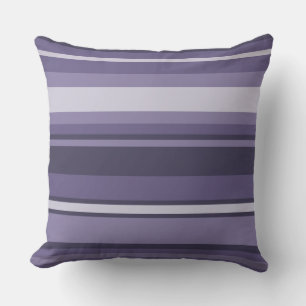 Coussin Bandes de cuir violet