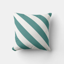 Bandes diagonales épaisses turquoises et blanches