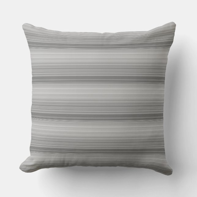 Coussin Bandes gris mignonnes (Recto)