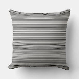 Coussin Bandes gris mignonnes