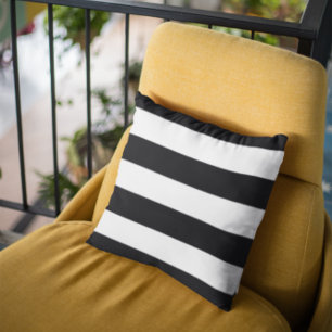 Coussin Bandes noires