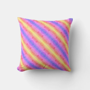 Coussin Bandes pastel abstraites