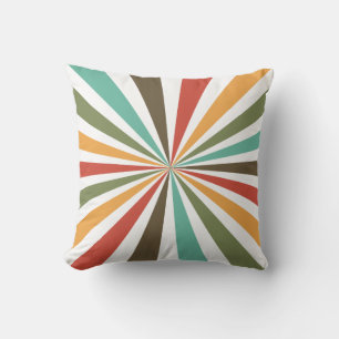 Coussin Bandes Rétro En Arrière - plan Transparent No 02
