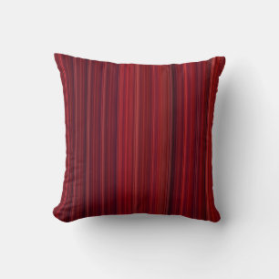 Coussin Bandes rouges