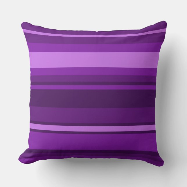 Coussin Bandes violettes (Recto)