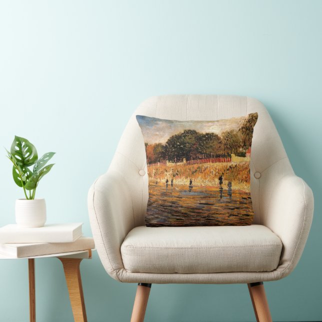 Coussin Banques de la Seine par Vincent van Gogh (Chaise)