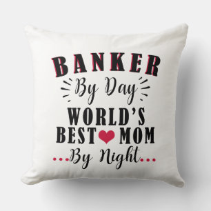 Coussin banquier de jour la meilleure maman du monde par b