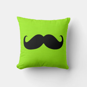 Coussin Barbe noire sur fond vert
