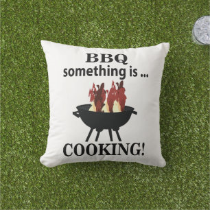 Coussin Barbecue cuisinier drôle BBQ 