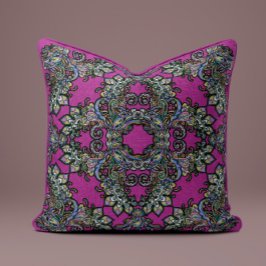 Coussin baroque Splendor à Fuchsia
