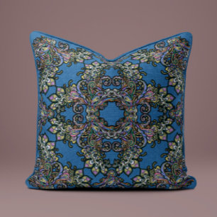 Coussin baroque Splendor en Deep Turquoise