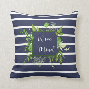 Coussin barré par esprit sage