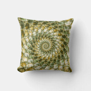 Coussin Barres marbrées - Mandelbrot Art