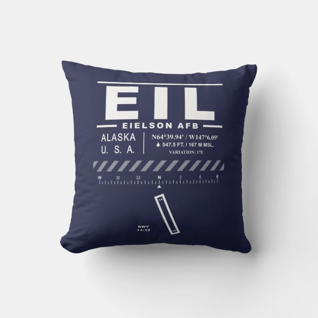 Coussin Base aérienne Eielson AFB EIL (Recto)