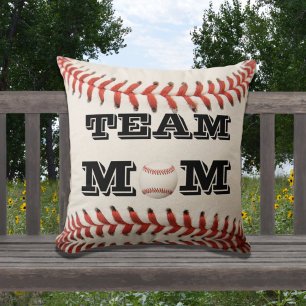 Coussin Baseball Team Mom