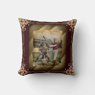 Coussin Baseball : Vintage