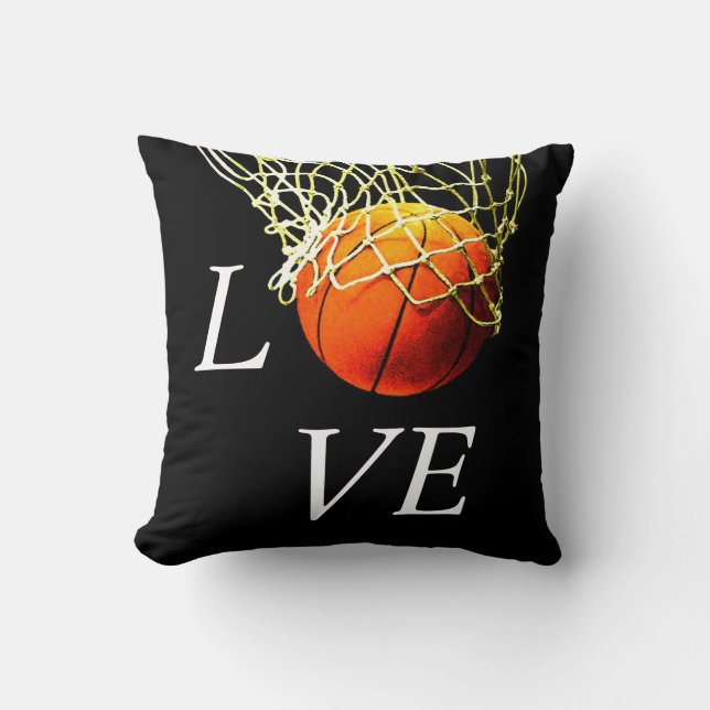 Coussin Basket-ball I Love (Recto)