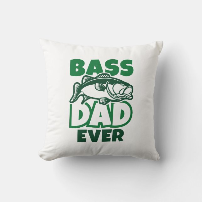 Coussin Bass Papa jamais (Recto)