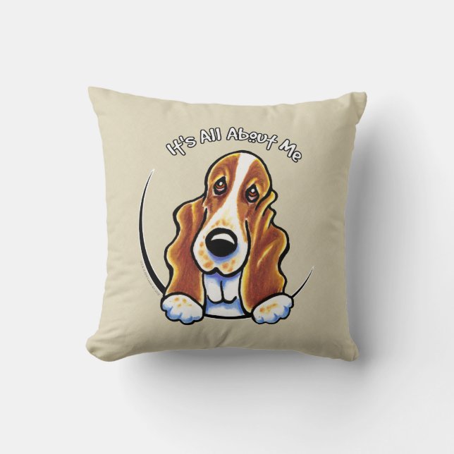 Coussin Basset Hound IAAM (Recto)