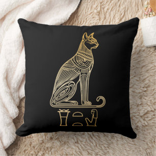 Coussin Bastet, déesse égyptienne des chats. Nom dans les