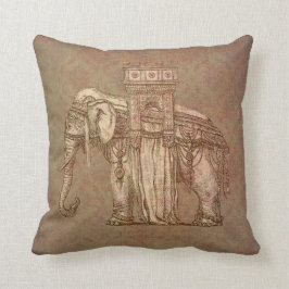 Coussin Bastille vintage d'éléphant