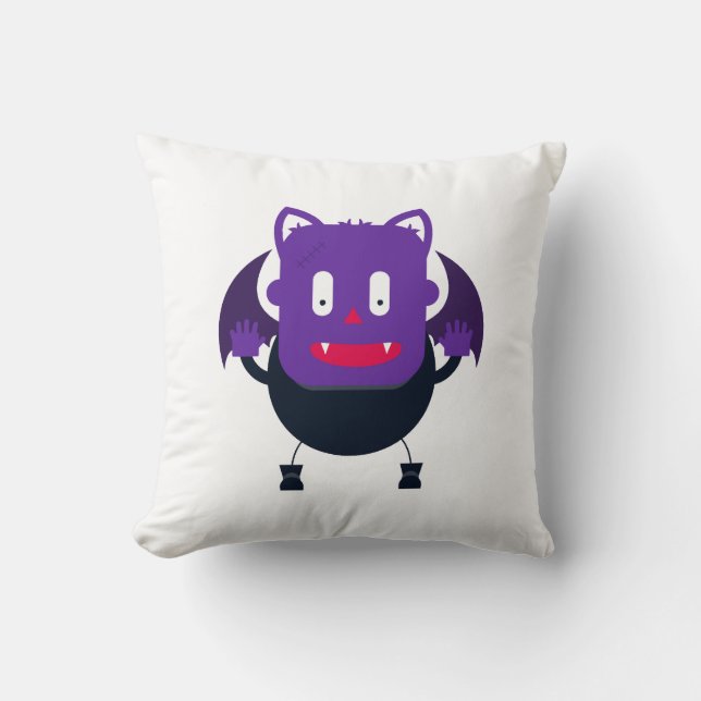 Coussin Bat halloween         (Recto)