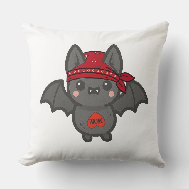 Coussin Bat to the Bone Pillow (Recto)