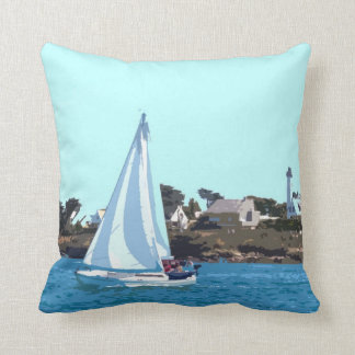 Coussin Bateau à voile en mer