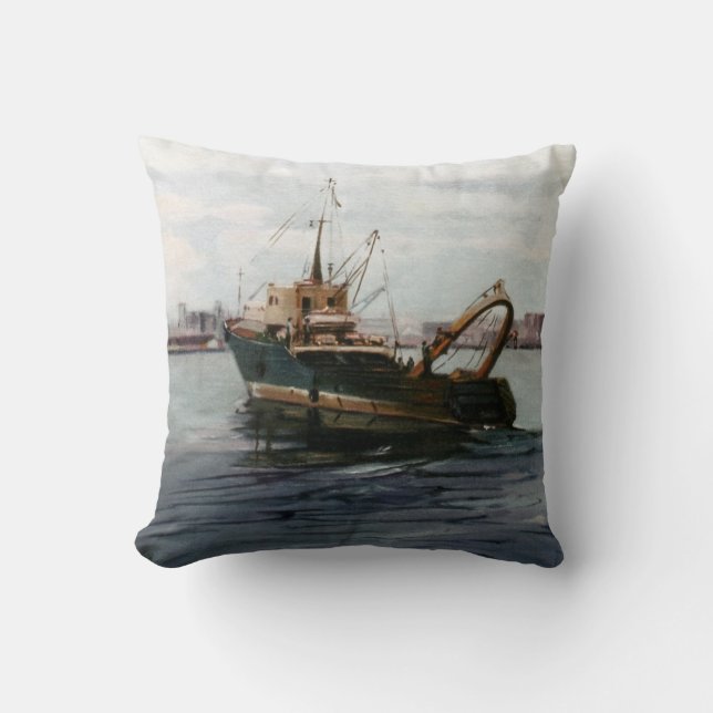 Coussin Bateau de pêche/Pesqueiro/Fishing boat (Recto)