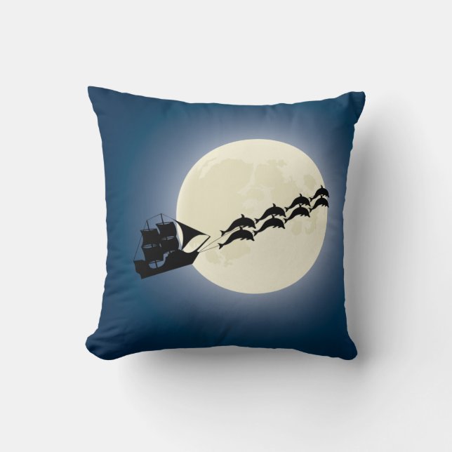 Coussin Bateau de pirate de Père Noël de Noël avec des (Recto)