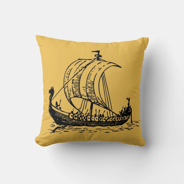Coussin Bateau de Viking (Recto)