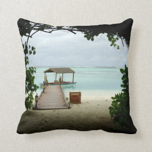 Coussin Bateau d'île des Maldives