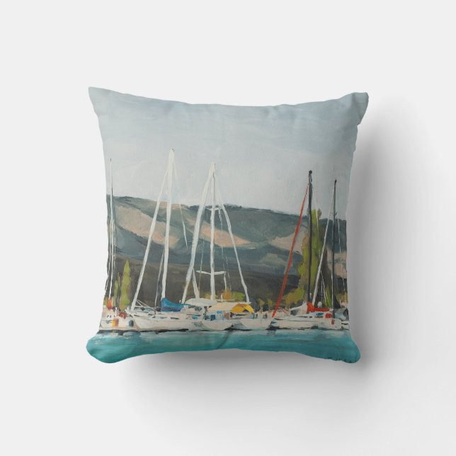 Coussin Bateaux à voile de lac bear (Recto)