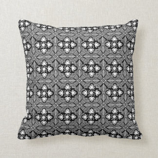 Coussin Batik noir et blanc