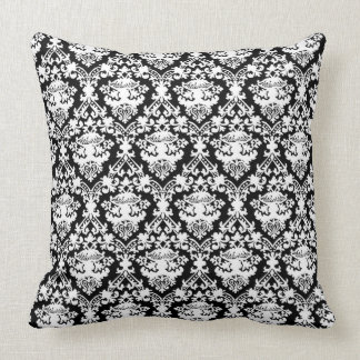 Coussin Batik noir et blanc