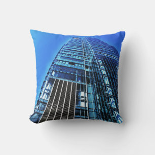 Coussin Bâtiment industriel Bleu Pillow
