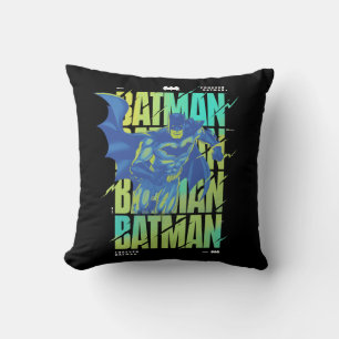 Coussin Batman Électrique Qui Traverse La Typographie