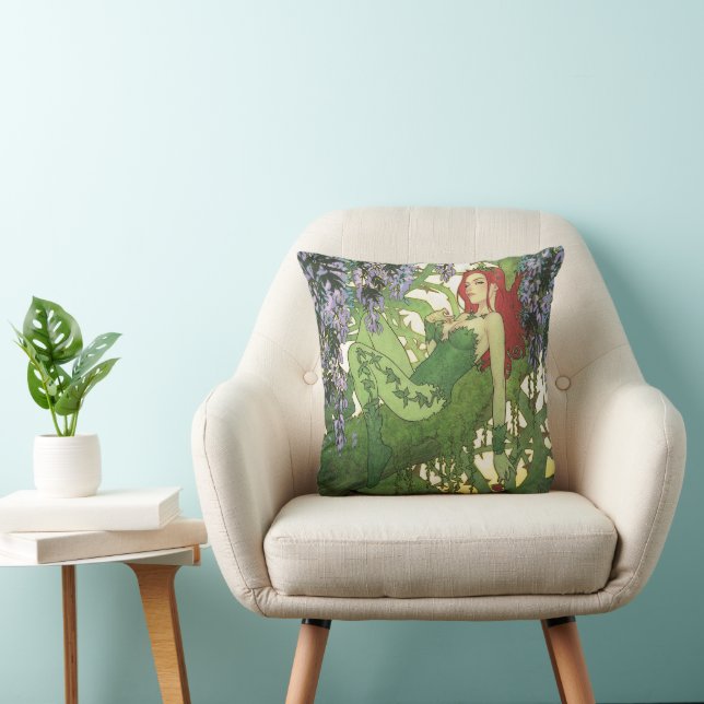 Coussin Batman Rebirth Poison Ivy Cover Illustration (Chaise)
