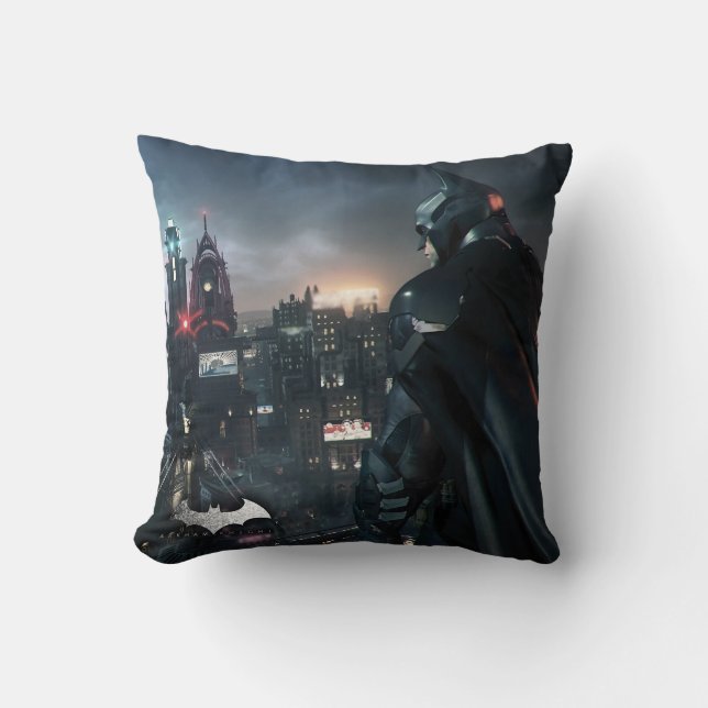 Coussin Batman regarde la ville (Recto)