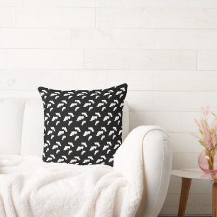 Coussin Bats Halloween Motif noir Éffrayant