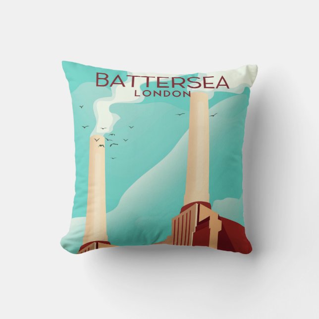 Coussin Battersea Londres (Recto)