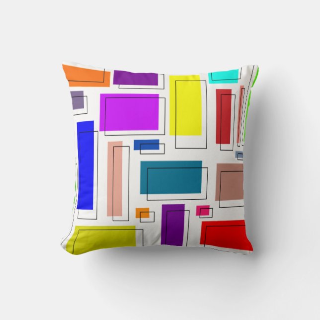 Coussin Bauhaus Rectangles (Recto)