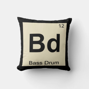 Coussin Bd - Musique de grosse caisse Chimie Tableau pério