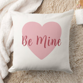 Coussin Be Mine Blush Heart Valentine's Day 