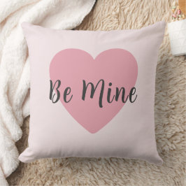 Coussin Be Mine Blush Pink Heart Valentine's Day 