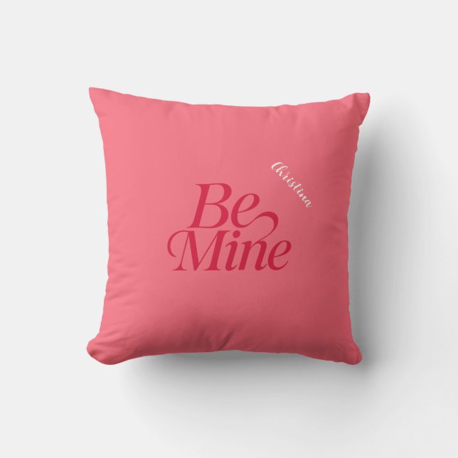 Coussin Be Mine Personalised (Recto)