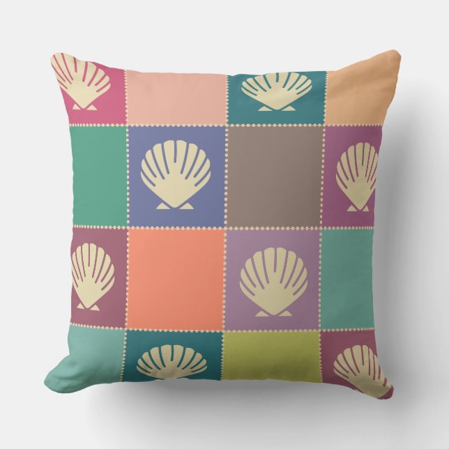 Coussin Beach Cottage Seashell Motif (Recto)