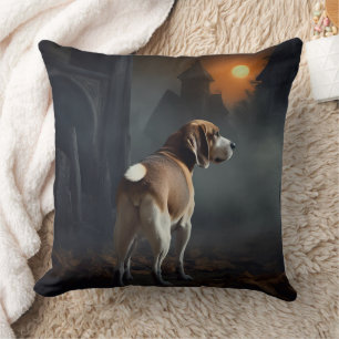 Coussin Beagle Halloween effrayant