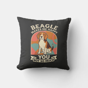 Coussin Beagle Me Rend Heureux Vous Pas Tellement Chien
